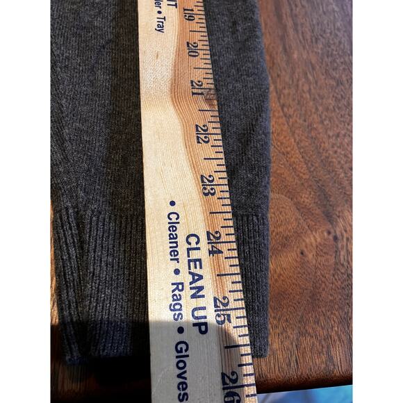 Banana Republic Cashmere Silk Blend, Gray Mens Large L Quarter Zip Sweater - Picture 8 of 8